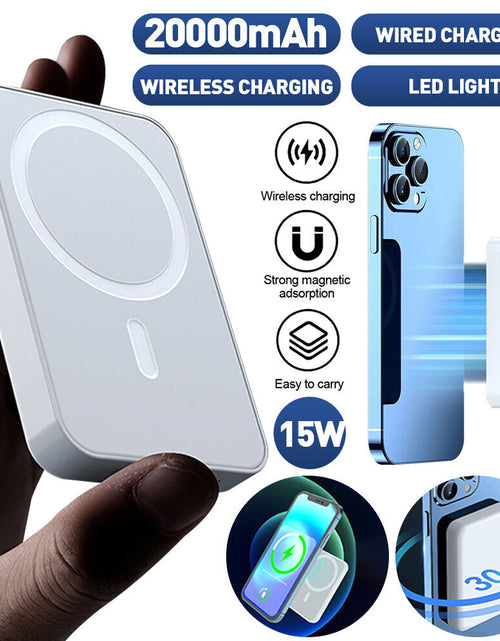 Load image into Gallery viewer, 20000Mah Power Bank Magnetic Battery Pack Wireless Charger for Iphone 14/13/12
